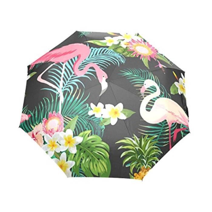 Petite Fleur Motifs Femme Anti Soleil Coupe-Vent Parapluie Compact Pliable Nouveau 