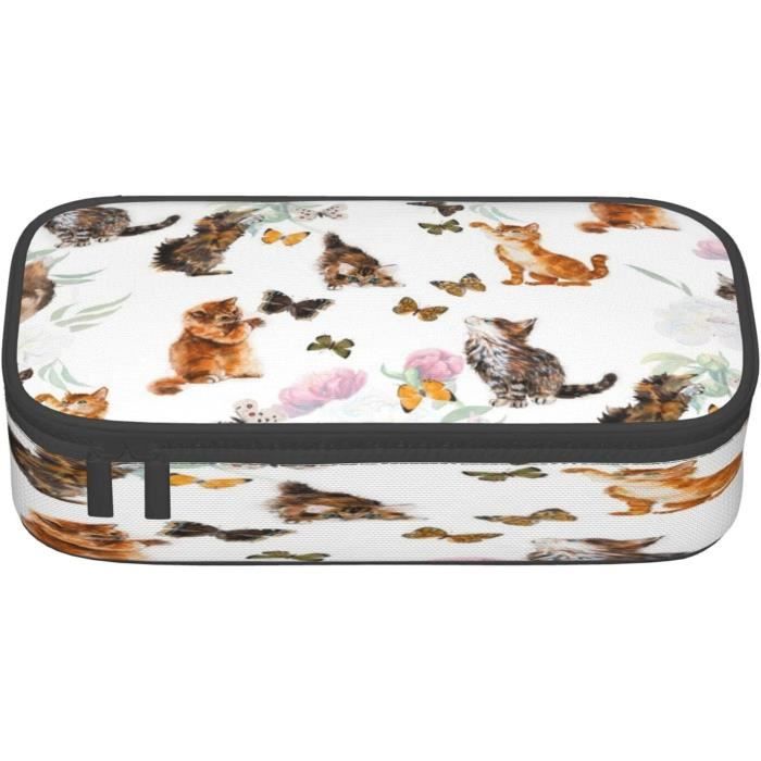 LKMY - Trousse De Maquillage Portable Fleurie Imperméable Multi-Poches Pour Femmes Et Filles - Idéale Voyage