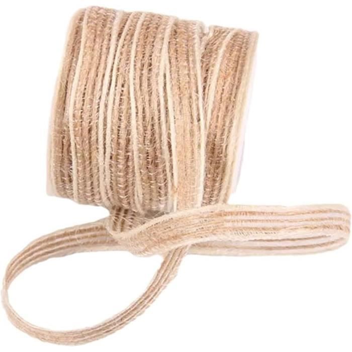 Bingx Corde En Coton Et Lin 5m + 10m - Lot De Deux Cordes Naturelles Multifonctions