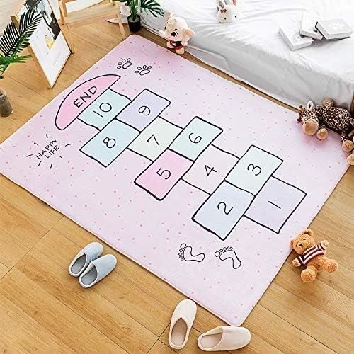 Tapis De Jeu Pour Enfants - Marelle Bleue 60x90 Cm - Pour Chambre Et Salle De Jeux