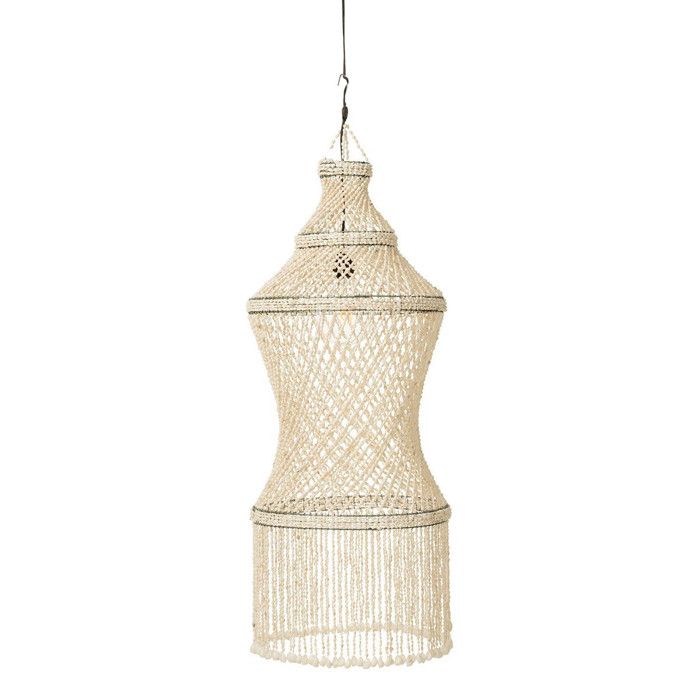 Lampe Suspension Coquillage Lisa 128cm Naturel Lampe Suspension Coquillage Lisa 128cm Naturel