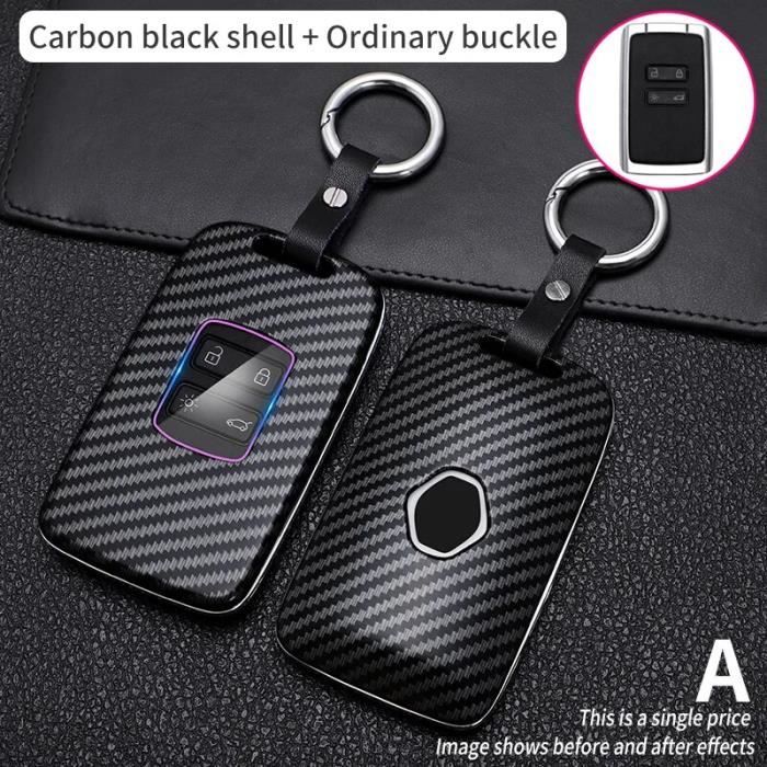 Ontto Cover In TPU Morbido Per Chiave Renault Clio Megane Kadjar Captur Dacia Duster 4 Tasti Blu Con Portachiavi