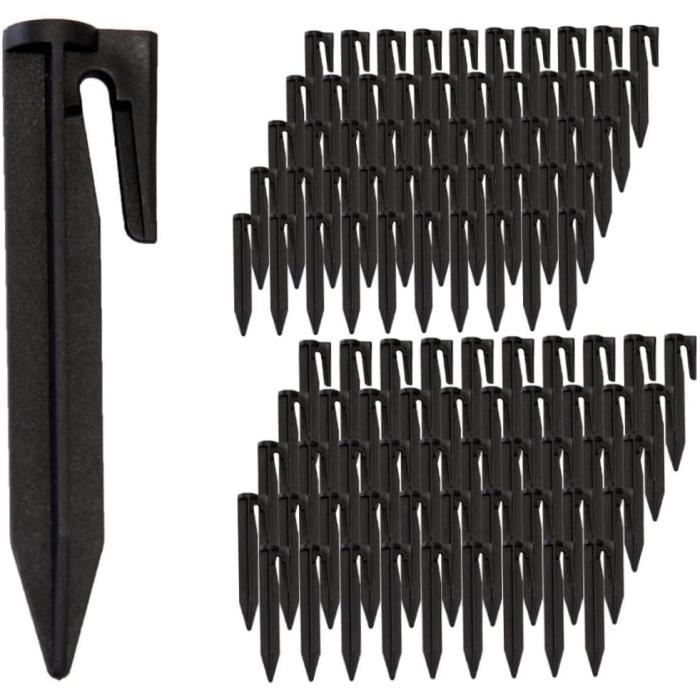 Lot De 55 Piquets Au Sol 15 Cm – Acier Galvanisé, En U, Pour Tente, Trampoline, Bâche