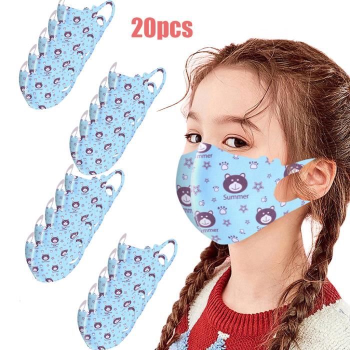 20 Pieces Enfants Garcon Filles Dessin Anime Lavable Belle Couverture De Masque De Voyage Anti Poussiere D Achat Vente Masque De Voyage 2008287807525 Cdiscount