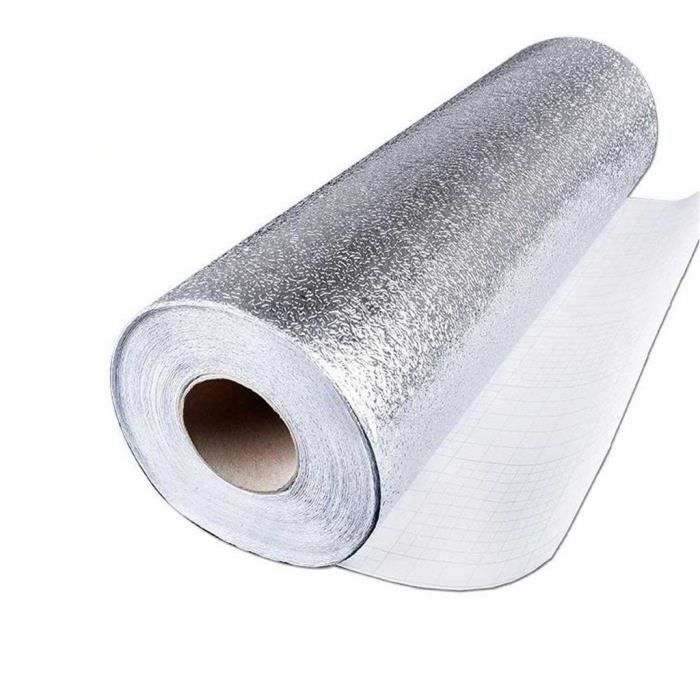 Papier peint de cuisine en papier d'aluminium de qualité supérieure pour  dosseret auto-adhésif WSB81123631B - Cdiscount Bricolage