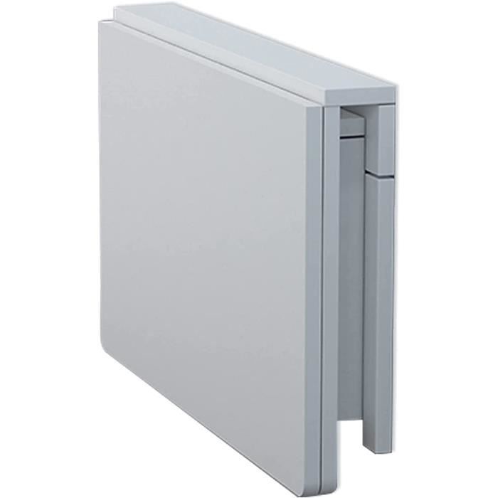Table Murale Pliante 80x40 Cm - Bureau Ou Table De Cuisine - Montage Facile - Blanc | Idéal Petits Espaces | Charge 40 Kg