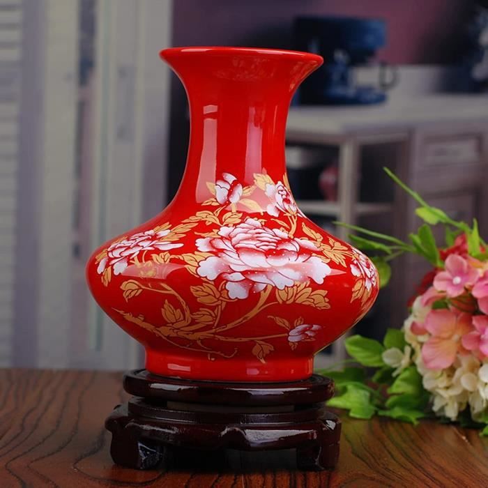 BESPORTBLE Élégant pot de fleurs en céramique pour décoration de bureau en forme de pierre pour arrangement de fleurs sèches pour garçons et filles