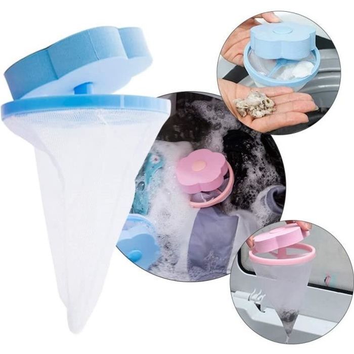 Boule filtre Attrape-poils et anti-peluche pour machine à laver le linge Boule filtre Attrape-poils et anti-peluche pour machine à laver le linge