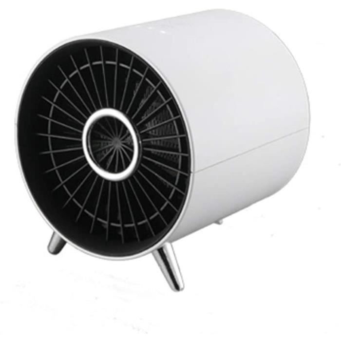 Radiateur Soufflant Céramique Mini 800W-1200W - Chauffage Salle De Bain Avec Protection Anti-Basculement