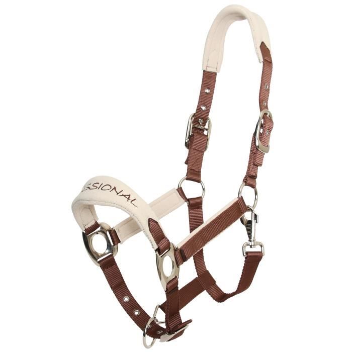 Licol Norton Confort Avec Doublure Polaire - Couleur Bordeaux, Taille Poney/cheval, Réglable Et Doux