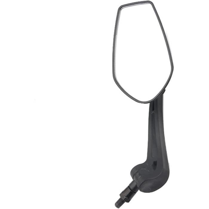Paire De Rétroviseurs Moto Rectangle Noir - Boulon 10mm + Pince 22mm Universel
