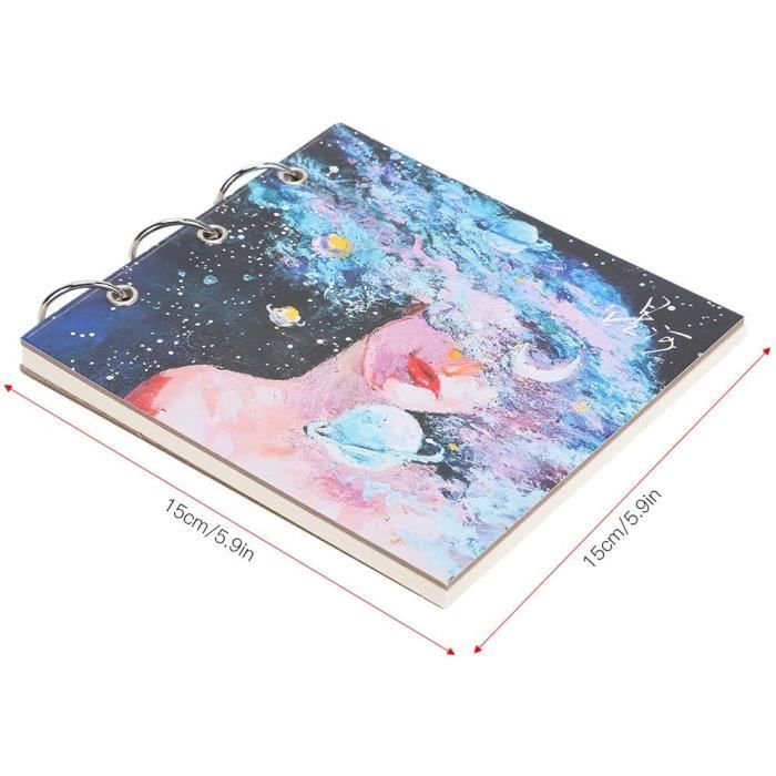 Carnet Dessin 60 Feuilles Pour Marqueurs - Papier Anti-fuite 120g - Format Spirale 22,9x30,5cm