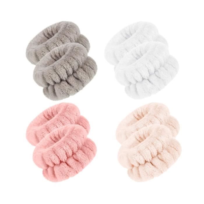Lot De 6 Bracelets De Sudation Sport – Absorbants Pour Tennis, Foot, Running – Noir Coton