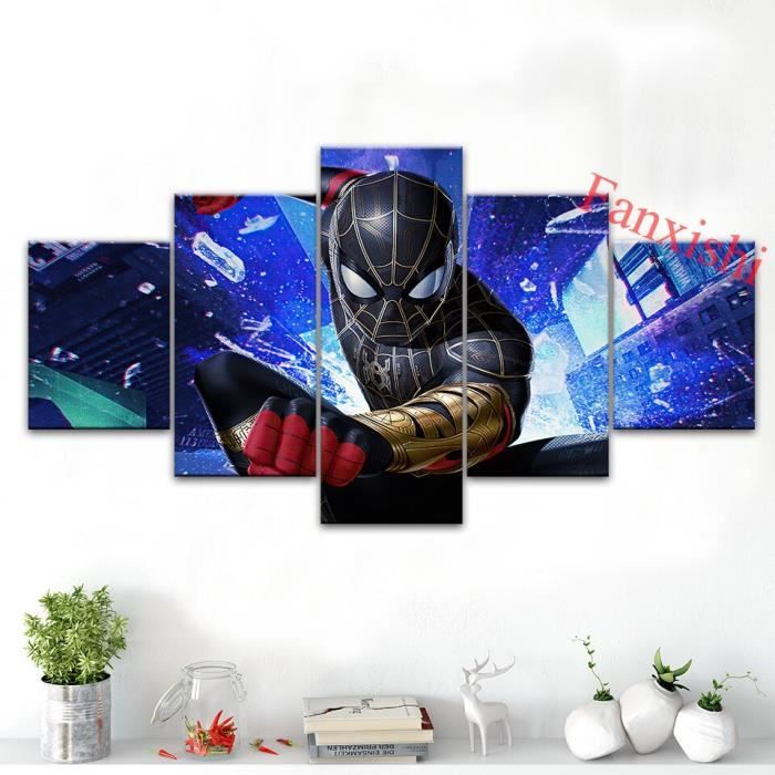 Affiche du film Spiderman : oeuvre d'art murale super-héros