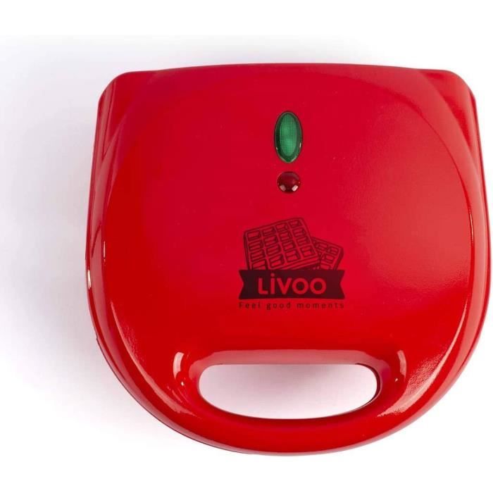 LIVOO DOP133 Gaufrier multifonction - Rouge