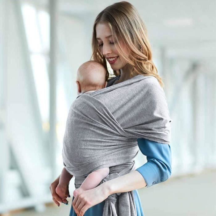 Porte Bebe Echarpe Coton Elastique Echarpe De Portage Haute Qualite Couverture D Allaitement Reglable Pour Nouveau Nes J Hh Cdiscount Pret A Porter