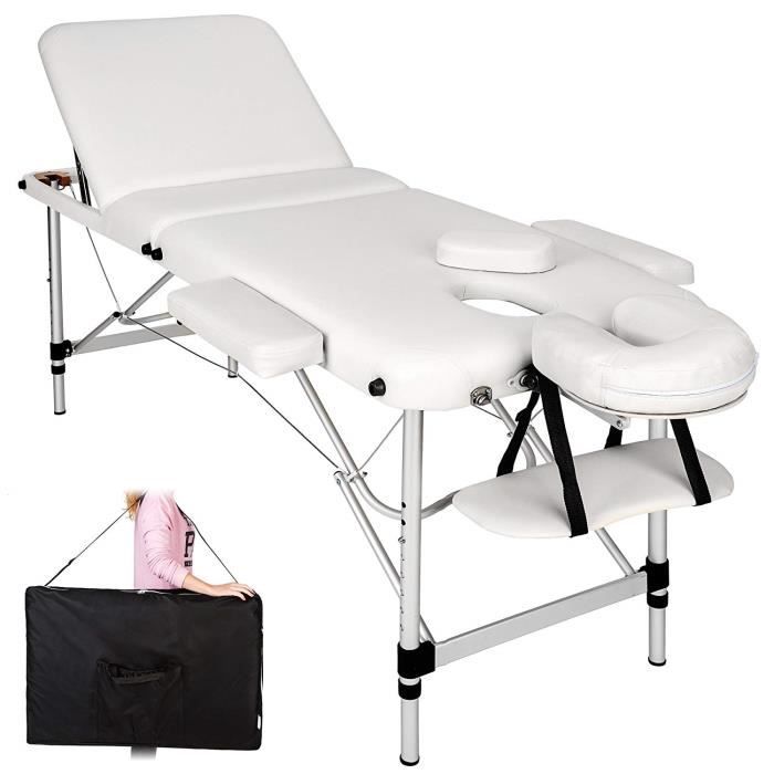 Tables De Massage Lit Cosmétique Pliante Aluminium Professionnel Portable Ergonomique Table 