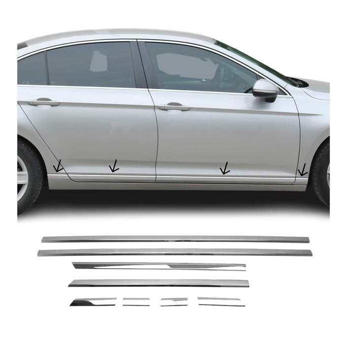 Loquets De Porte Aluminium Pour Volkswagen Passat 3B (Modèle 1997-2001) - Pièce Neuve