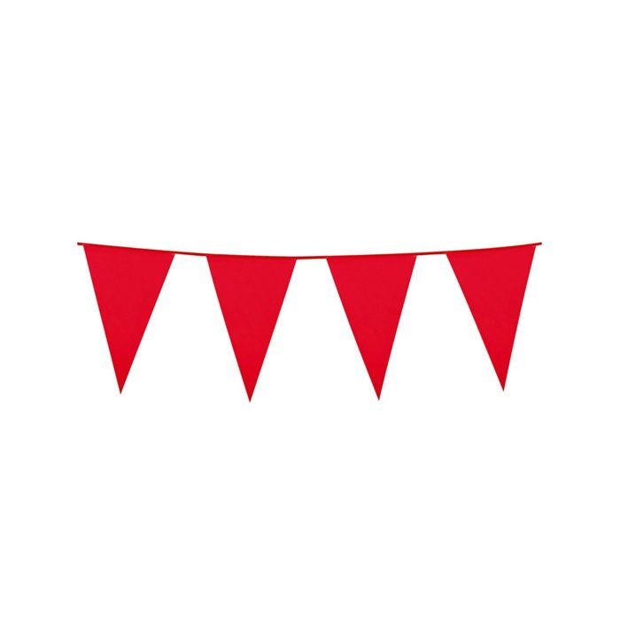 10m Rouge et Blanc Guirlande Fanion Banderole de Decoration Red Mix 