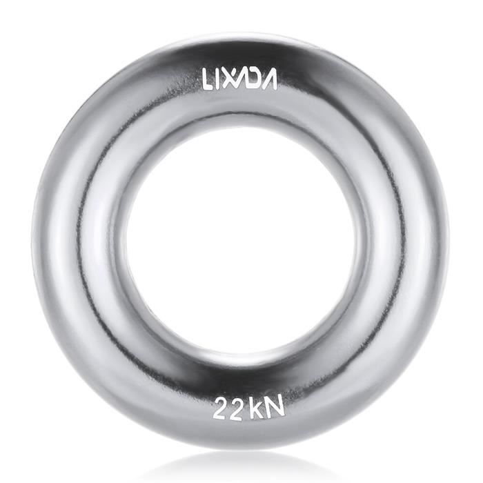 Anneau De Rappel En Aluminium Pour Escalade - Résistance 20 KN, 45 Mm, Sans Soudure, Pour Travail En Hauteur, Sauvetage - 11