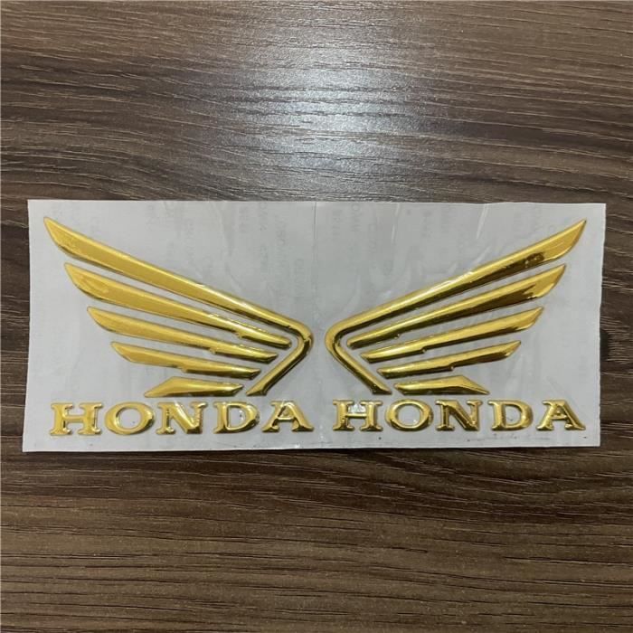 Décoration véhicule,Autocollants de Moto pour Honda Wing,décorations universelles,logo de réservoir d'huile et de - Type Or