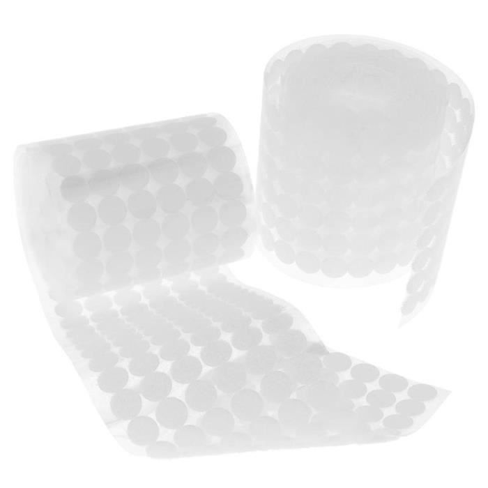 350 Pièces Ruban Double Face Transparent, Amovible Autocollant Point Adhésif Rond Points Colle