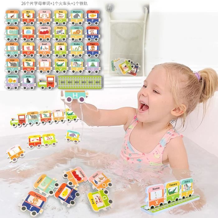 Jouet de Bain AYUQI Alphabet Train Bébé Jouet de Bain cadeau enfants Cdiscount