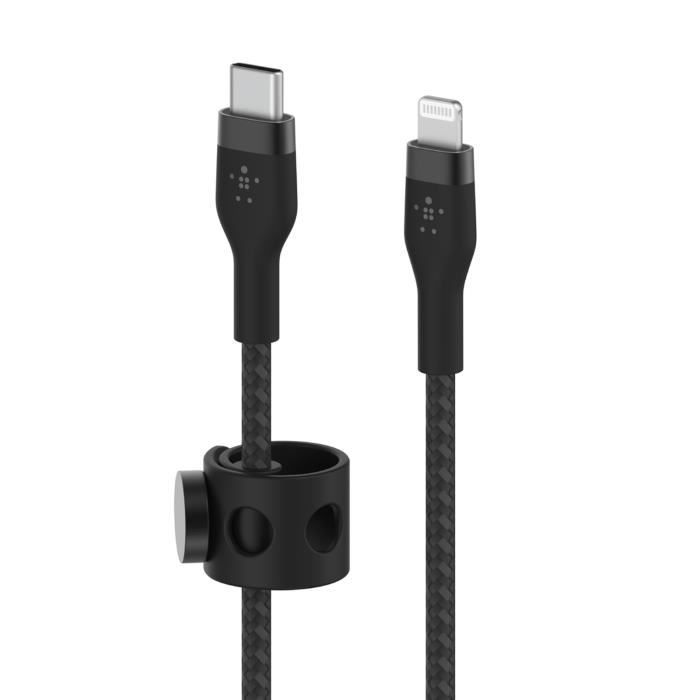 Câble USB C vers Lightning BELKIN BoostCharge Pro Flex Power Delivery 1m - vue 2
