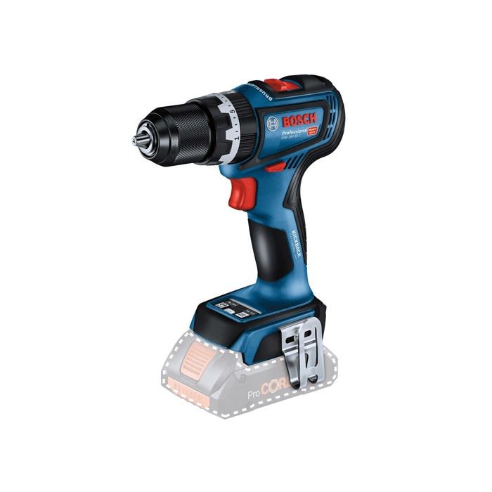 Perceuse-visseuse à percussion 18V GSB 18V-90 (sans batterie ni chargeur) en boite carton - BOSCH - 06019K6100