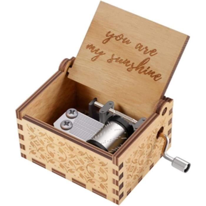 Figurine Mère Et Fille Boîte à Musique Sculptée Mère Et Fille - Figurine Peinte à La Main - Musique Mécanique Sans Piles - Décoration Sentimentale Figurine Mère Fille