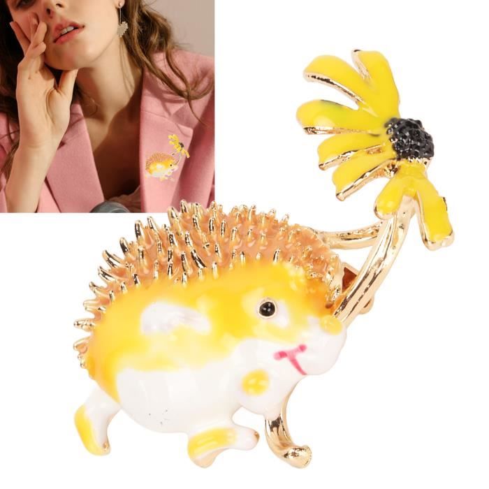 Broche Hérisson - Élégance et Nature en Bijoux