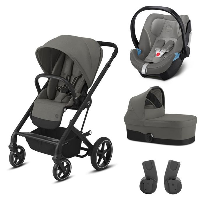 Poussette trio balios s denim manhattan grey aton 5 nacelle s Clearance