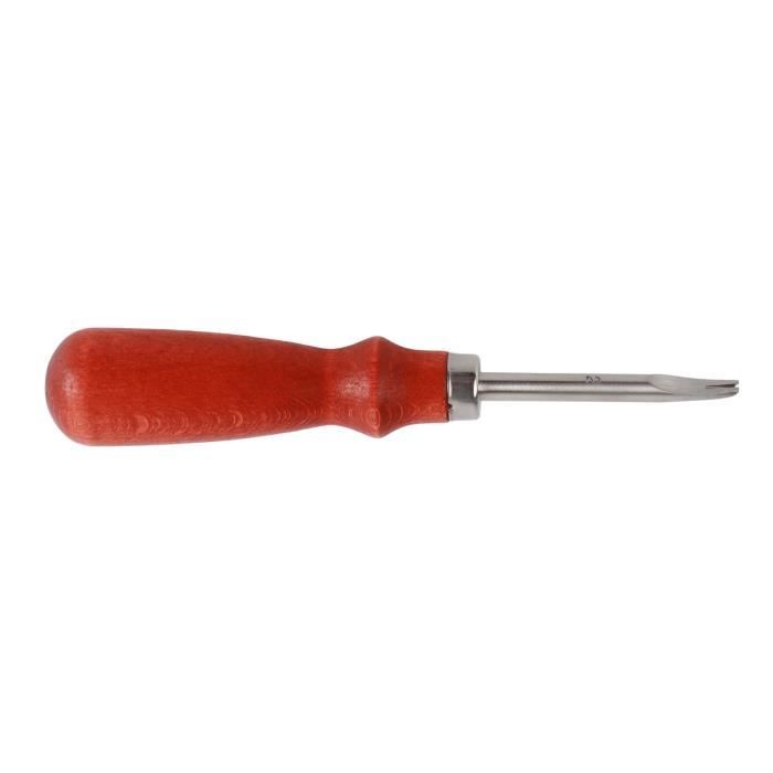 Outil De Rognage Cuir Agatige 0.6mm - Chanfrein Biseautage Bord En Acier Inoxydable, Manche Ébène