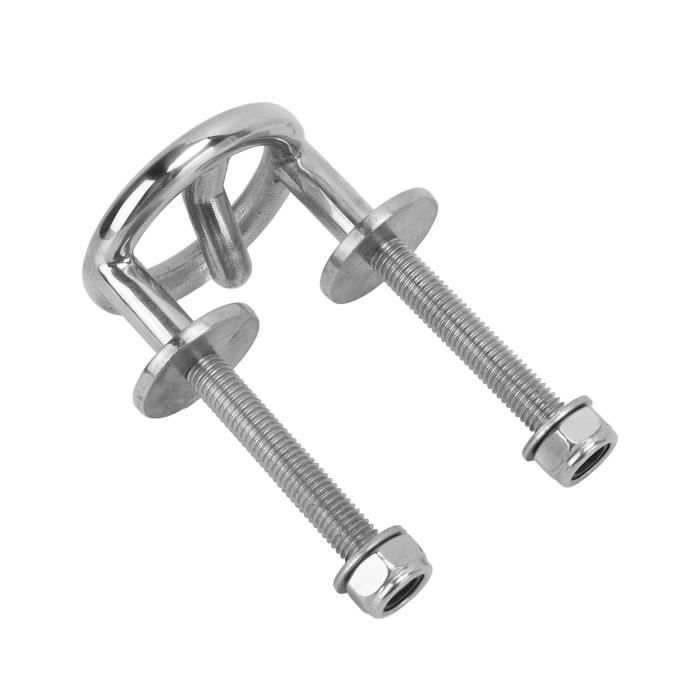Boulon En U Marin En Acier Inoxydable M10 - Anneau D'étrave Ou D'arrimage Pour Bateau - Fixation Robuste Pont