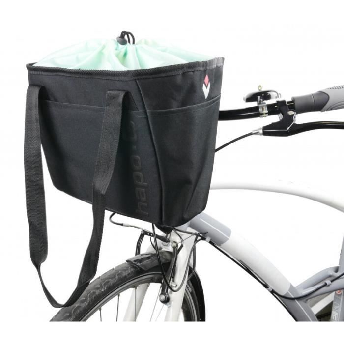 Panier Shopping HAPO-G vert avec fixation DMTS pour vélo - 12 litres