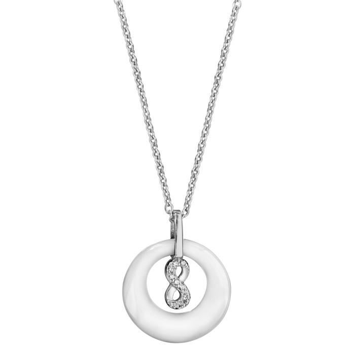 Chaîne Pendentif Argent Massif – Symbole Infini – Bijou Fin Et Délicat