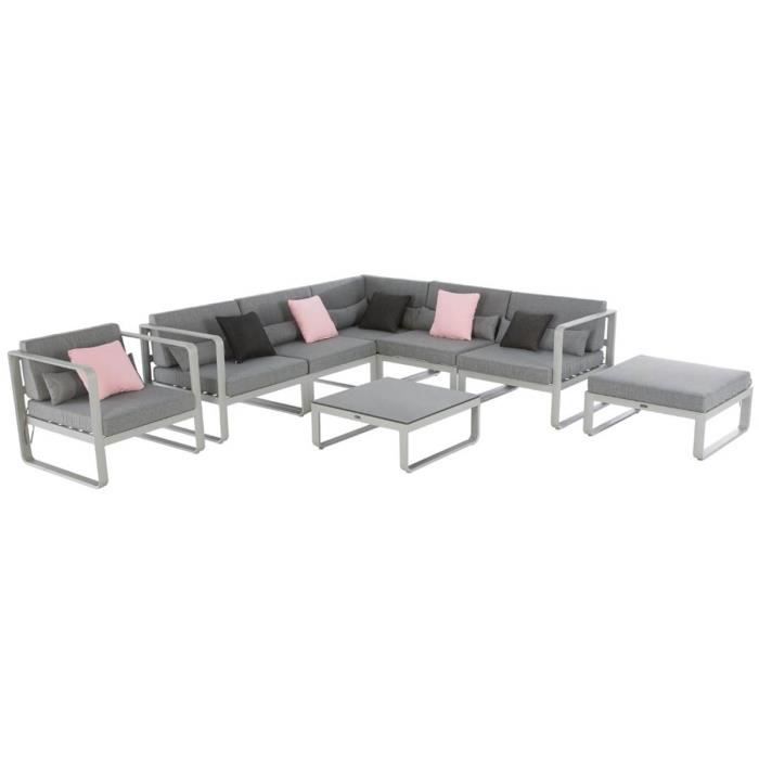 Salon De Jardin Absolu Gris Achat Vente Ensemble Table Et Chaise De Jardin Salon De Jardin Absolu Gris Cdiscount