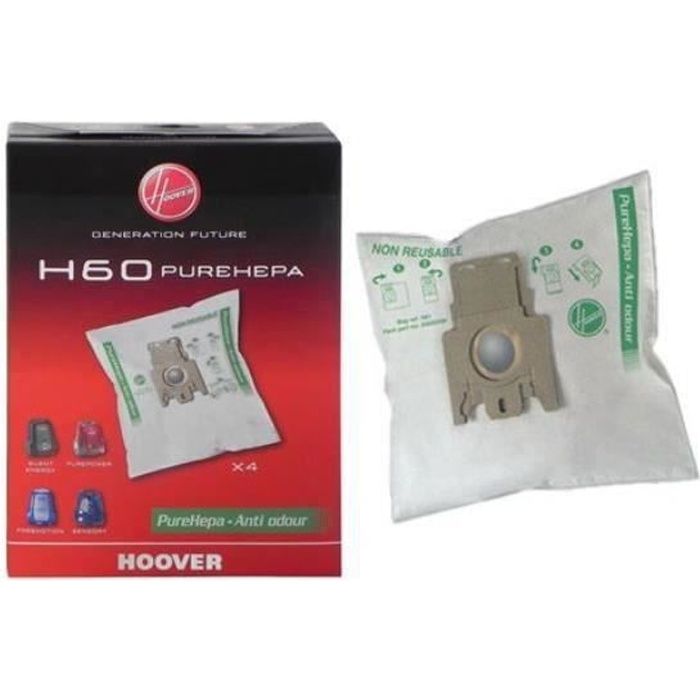 4 sacs aspirateur H60 - Hoover - réf. 35600392