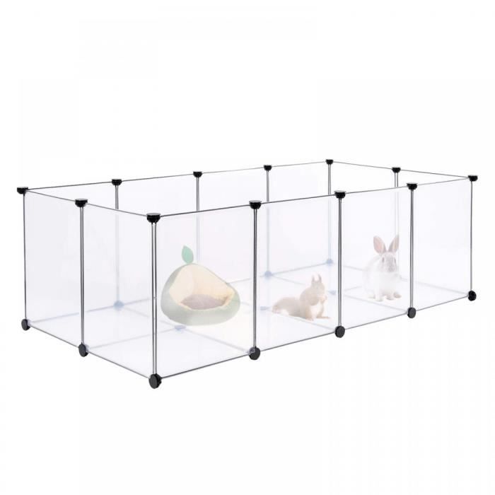 Comparer les prix de Enclos Extérieur DIY clôture pour animaux avec porte, pour Lapins Domestiques Chiens et Animaux Chiot, 20 pièces