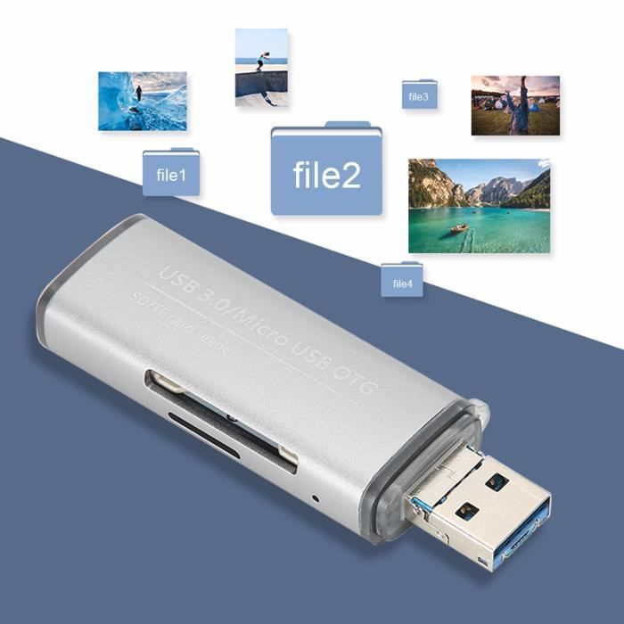 Ugreen Lecteur carte mémoire SD TF USB 3.0 2en1 Clés USB UGREEN Maroc