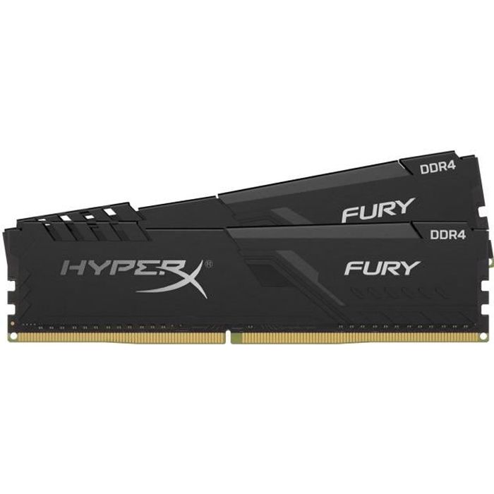 Vente Memoire PC Kingston HyperX Fury Black DDR4 3000MHz 2x8Go (HX430C15FB3K2/16) pas cher Vente Memoire PC Kingston HyperX Fury Black DDR4 3000MHz 2x8Go (HX430C15FB3K2/16) pas cher