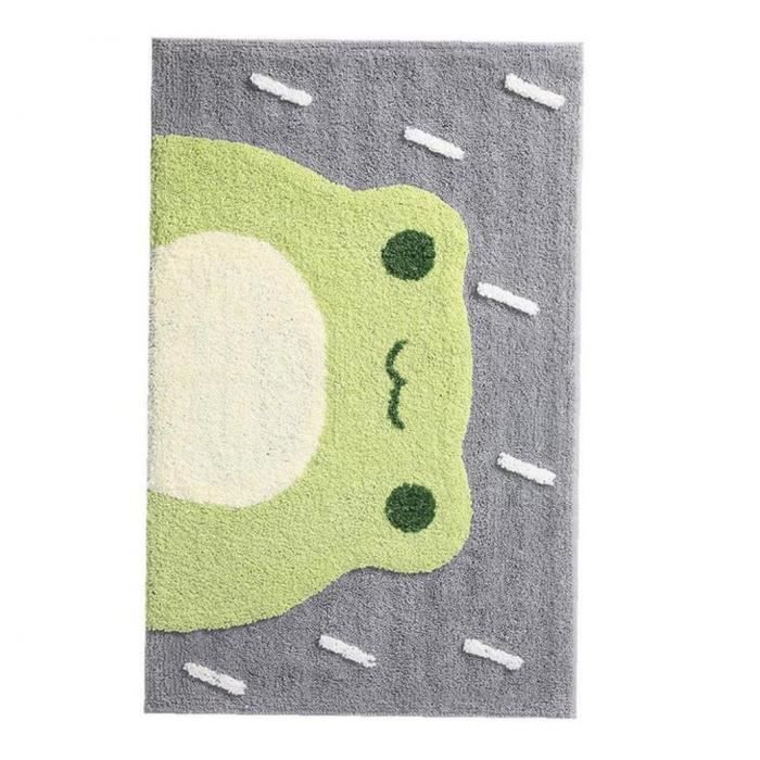 Tapis De Bain Antidérapant Pour Enfants Zerodeko - Motif Alligator Vert Avec Ventouses, 95x34.5cm