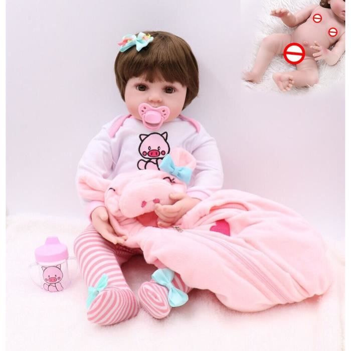 Npk – Poupée Bébé Garçon De 48cm, Avec Robe Bleue, Corps Complet En Silicone Souple, Jouet De Npk – Poupée Bébé Garçon De 48cm, Avec Robe Bleue, Corps Complet En Silicone Souple, Jouet De