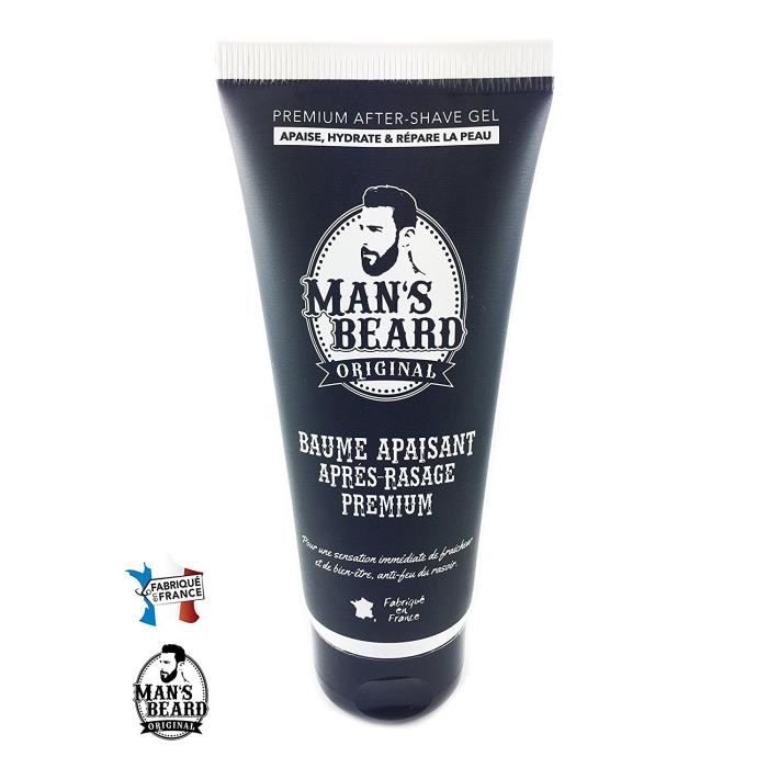 Man's beard - Baume Apaisant Après-Rasage Premium 100 Ml Actif Réparateur Après Rasage Soulage Et Répare Les Irritations