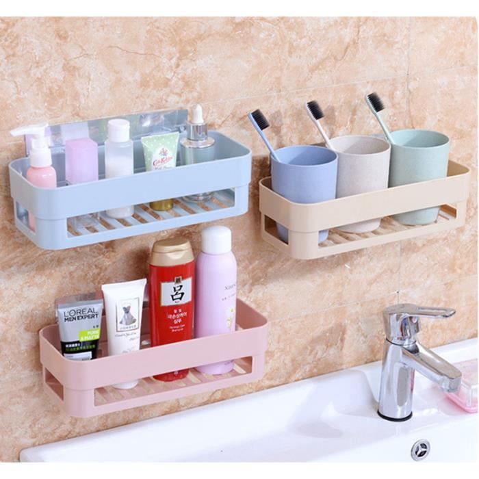 Etagere Murale En Plastique Rangement Pour Salle De Bain Cuisine