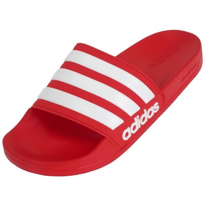 Claquettes mules Cf adilette confort rge Adidas Homme Synthetique Rouge Cdiscount Chaussures