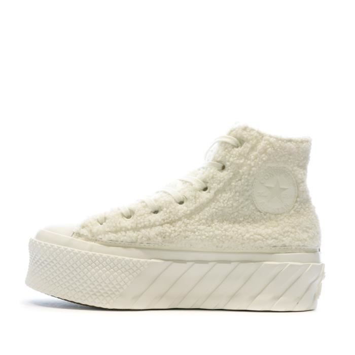 Converse haute store blanche cdiscount