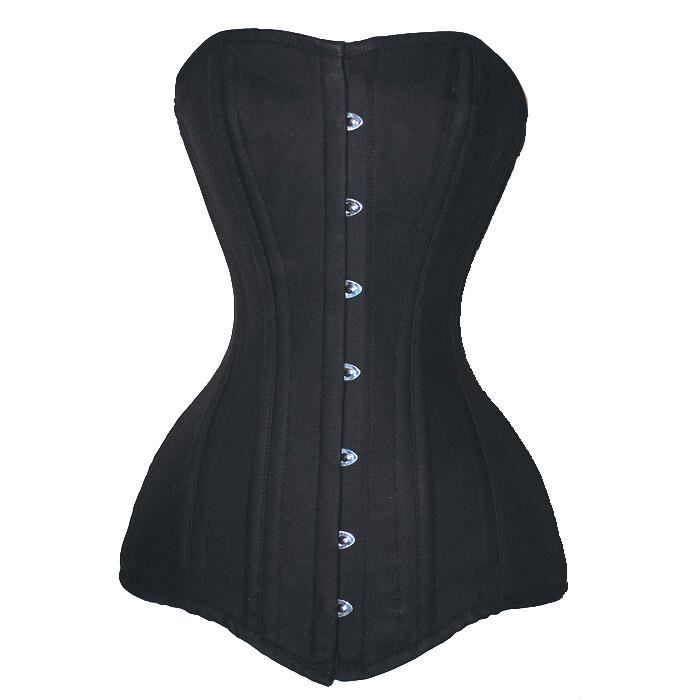 Corset De Taille Pour Femme En PVC Noir - Avec Baleines En Acier, Pour Lacets Serrés Et Entraînement