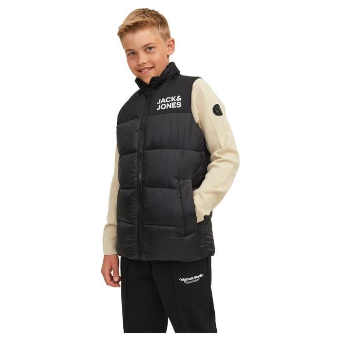 Gilet - Jack & Jones - Junior - Noir - Sans manches - 100% Polyester