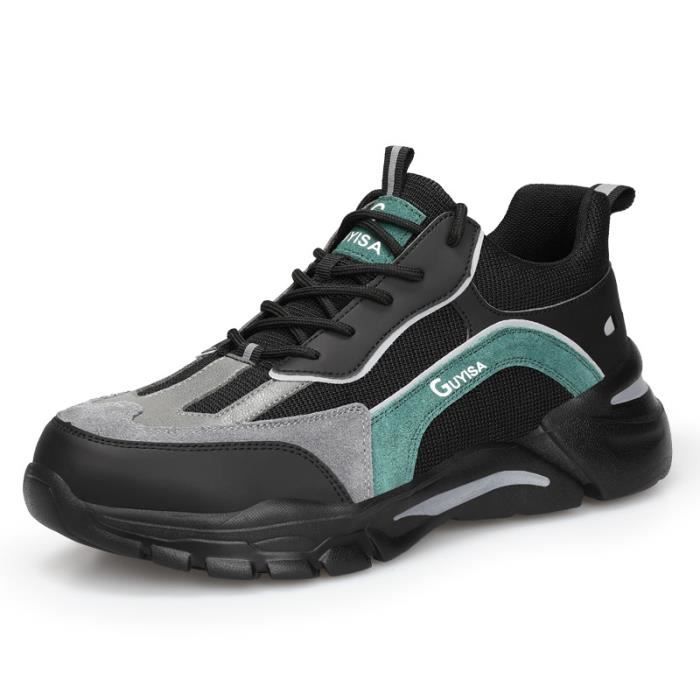 OBQcare Chaussures De Sécurité Homme Femme Antidérapantes Et Légères - Orteils Acier - Chaussures Travail Respirantes